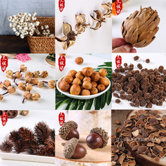 Lotus water, Yangtze, small white fruit, sisal fruit, a bell, wooden roll, flower shell, handmade crafts, DIY raw materials wholesale