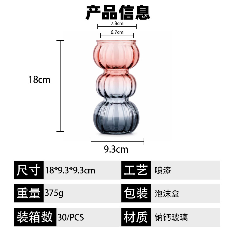 3단 조롱박 레드 그레이
