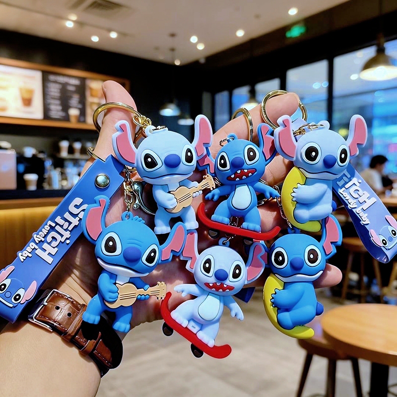 Cartoon Star Wars Stitch Doll Keychain for Female Students, Couples, Bags, Schoolbags, Car Keychains, Pendants