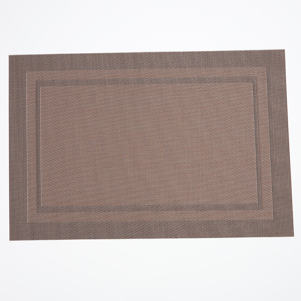 Teslin doble-Marco PVC placemat hotel de estilo Chino compartimiento estera de mesa estera taza de té estera para barra de bar engrosada mantel a rayas