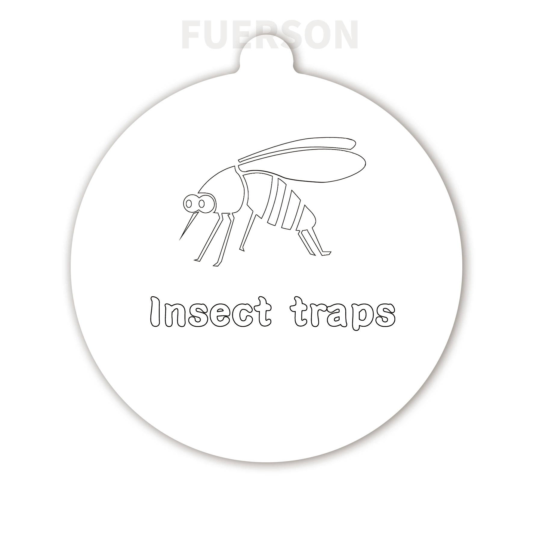 Круглая липкая бумага муха ловушка липкая бумага блоха противомоскитная лампа