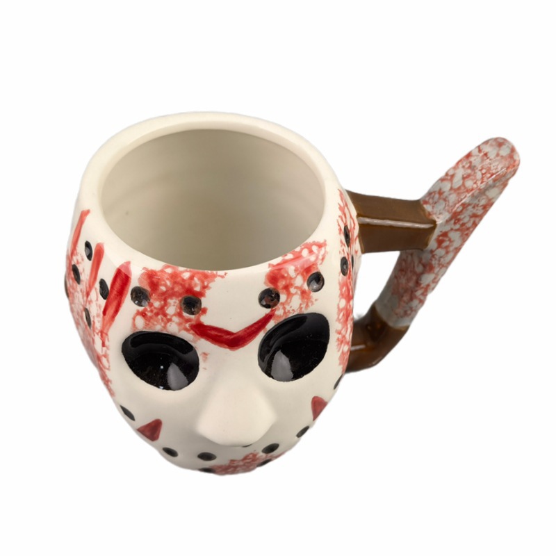 Estrictamente seleccionado Halloween horror Freddy Jason máscara taza fantasma de hombre ciento taza de cerámica masculina