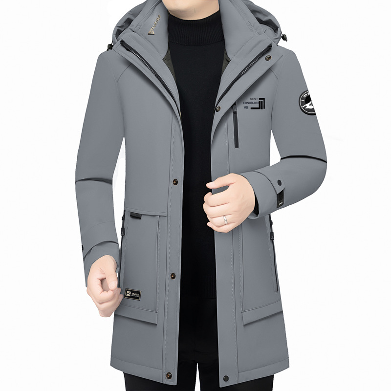 2025 Goose down Hooded down Jacket Winter Young Men's Mid-Length Thickeneded Warm Men's Jacket Top Goose down 2025 Goose down Hooded down Jacket Winter Young Men's Mid-Length Thickeneded Warm Men's Jacket Top Goose down