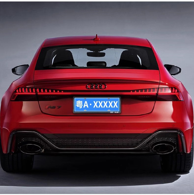 Suitable for Audi License Plate Frame A3A5A7 Q5L Q7 A4L A6L A8L Q2L Rs Sline License Plate Frame