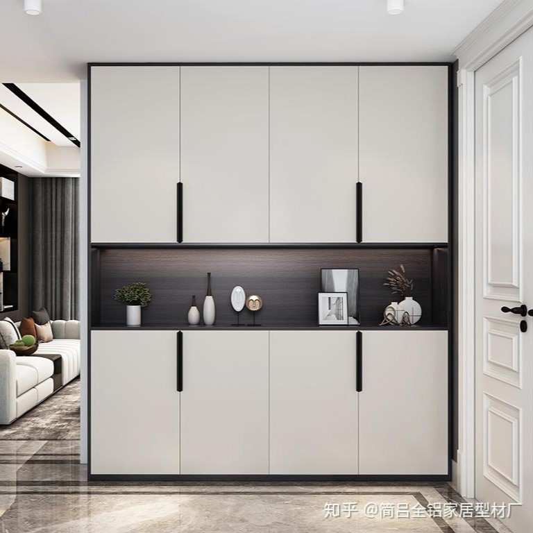 All-Aluminum Shoe Cabinet Honeycomb Aluminum Panel Cabinet Source Factory Multiple Colors and Sizes Available