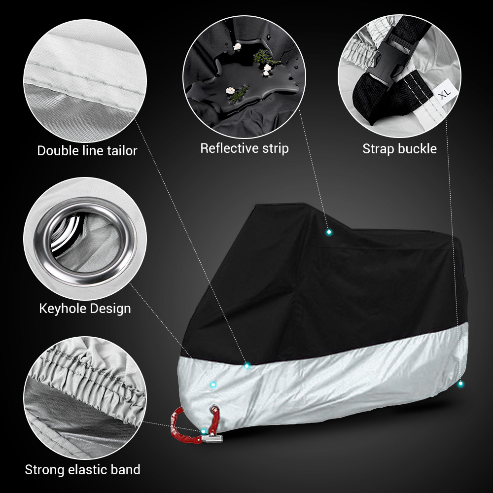 Ropa de protección solar transfronteriza cubierta de motocicleta gruesa cuatro estaciones universal multicolor vehículo eléctrico a prueba de lluvia y polvo ropa de motocicleta image 14