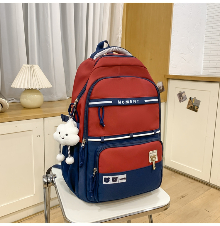 Nuevas mochilas casuales mochilas escolares transfronterizas para estudiantes de secundaria y secundaria mochilas escolares de moda para viajes al aire libre mochilas de estilo escolar