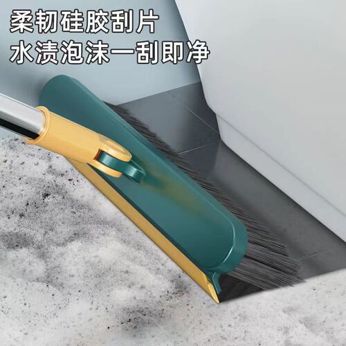 Corner gap cleaning long handle hard bristle triangular floor brush for bathroom and toilet, no dead corner floor cleaning brush, tile cleaning brush