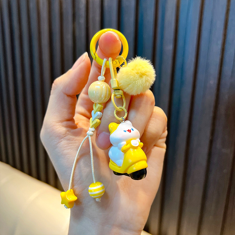 작은 고양이 노란색