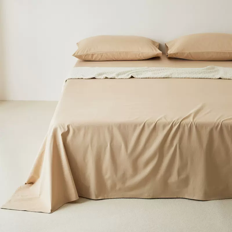 新疆长绒棉单件床单全棉磨毛纯色床上用品简约被单单双人宿舍床单