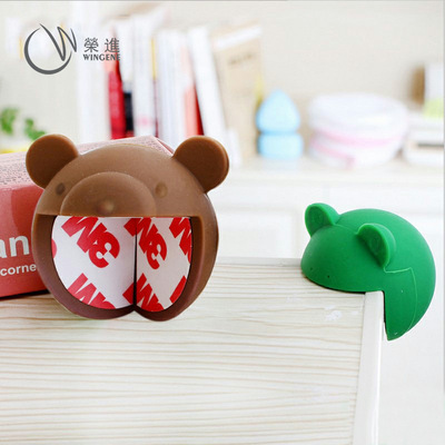 新款卡通動物造型防撞角可愛寶寶桌角保護套兒童矽膠防撞角