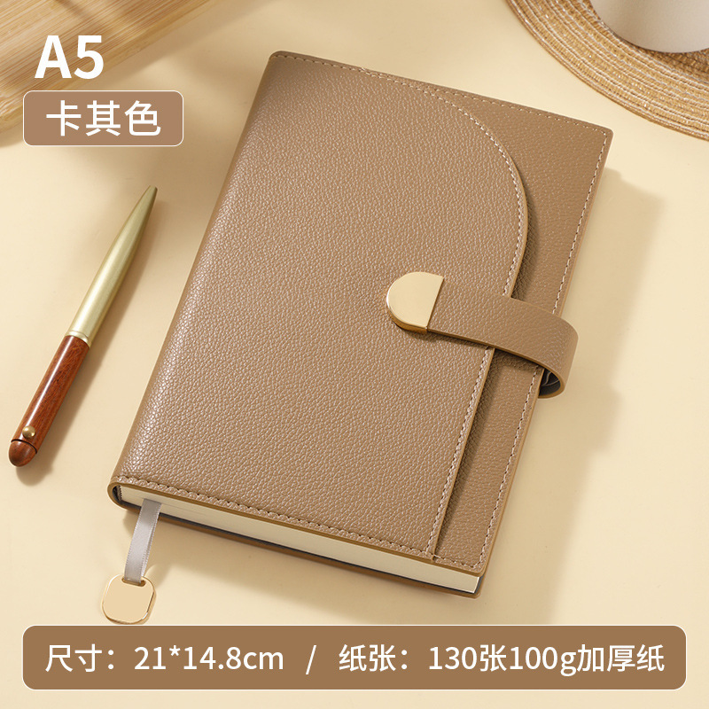 商务简约高档笔记本加厚皮面记事本批发定制广告高颜值礼盒日记本|undefined