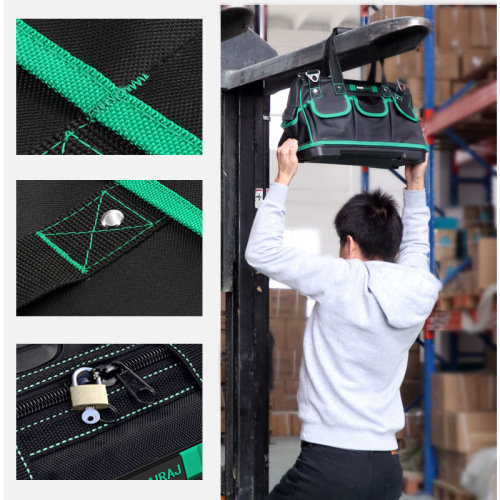 Arrizo Electrician Tool Bag Wholesale Multifunctional Large Portable Wear-Resistant Thickened Canvas Tool Bag Storage Bag