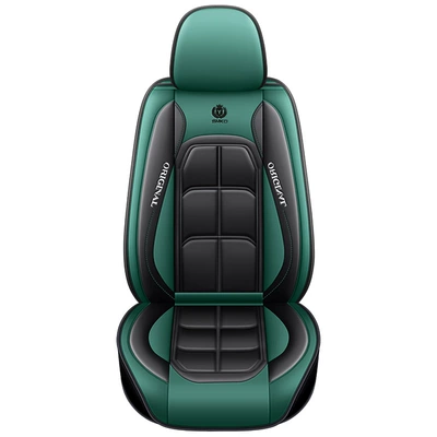 Seat cushion, seat cover general car seat cover Amazon - front-row-single-dark-green