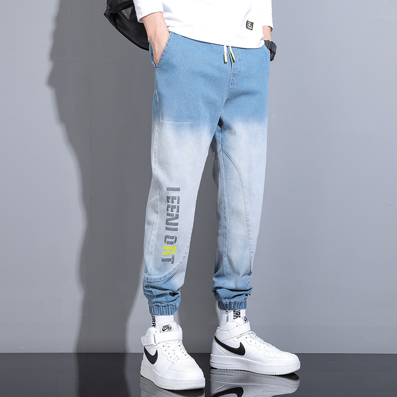 2021 men's jeans spring and autumn new t...