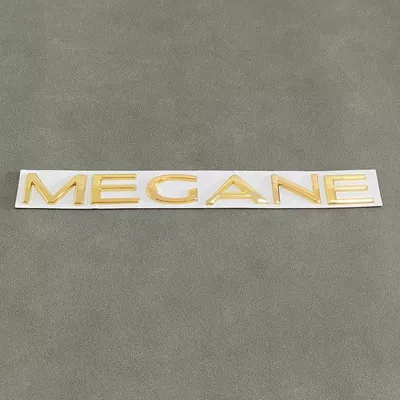 Suitable for Renault MEGANE, English modified trunk letter emblem, rear emblem sticker (Car logo) - standard-meganemetallic-gold