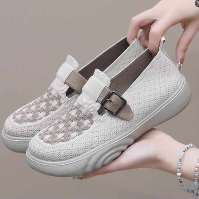Женская обувь, модная и повседневная женская обувь, мягкая подошва, удобная, легкая, универсальная, слипоны, дышащая и износостойкая женская обувь.