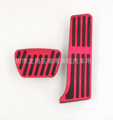 Alloy Accelerator Brake – Dekorativ pedal başlıqları - red