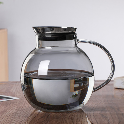 Nordic ins light luxury heat-resistant glass cup cold kettle drinking cup home restaurant water cup set cold kettle