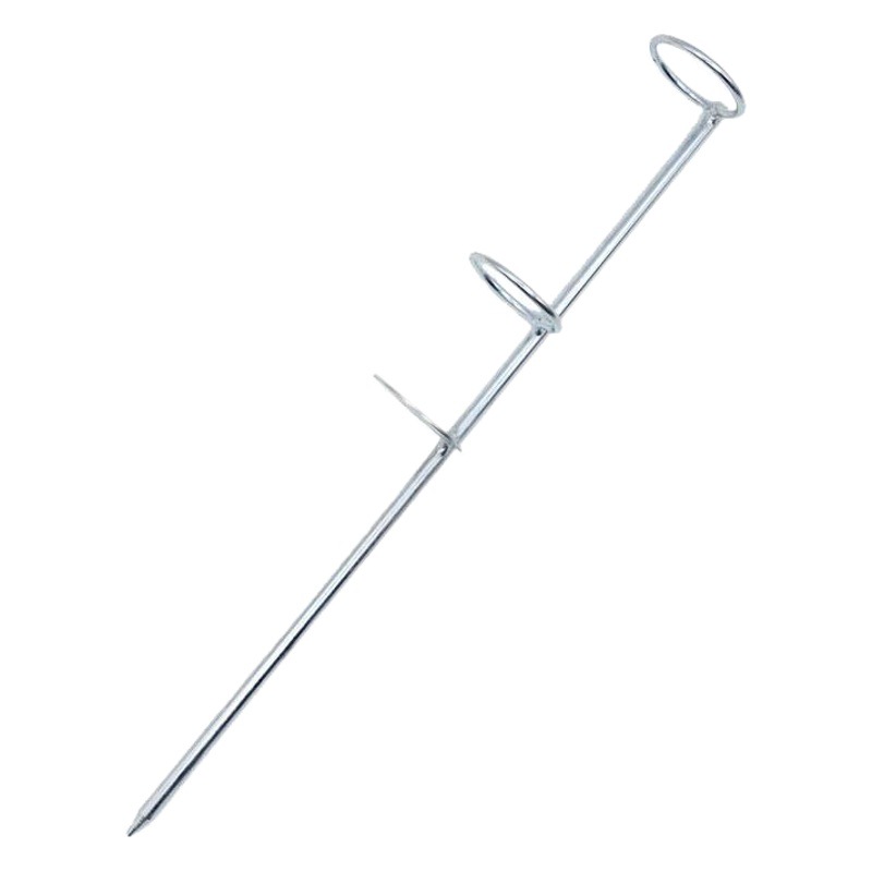 Fishing Bracket Sea Rod Double Circle Ground Insert Simple Fishing Rod Turret Double Ring Throwing Rod Accessories Support Frame Ground Fork in Stock