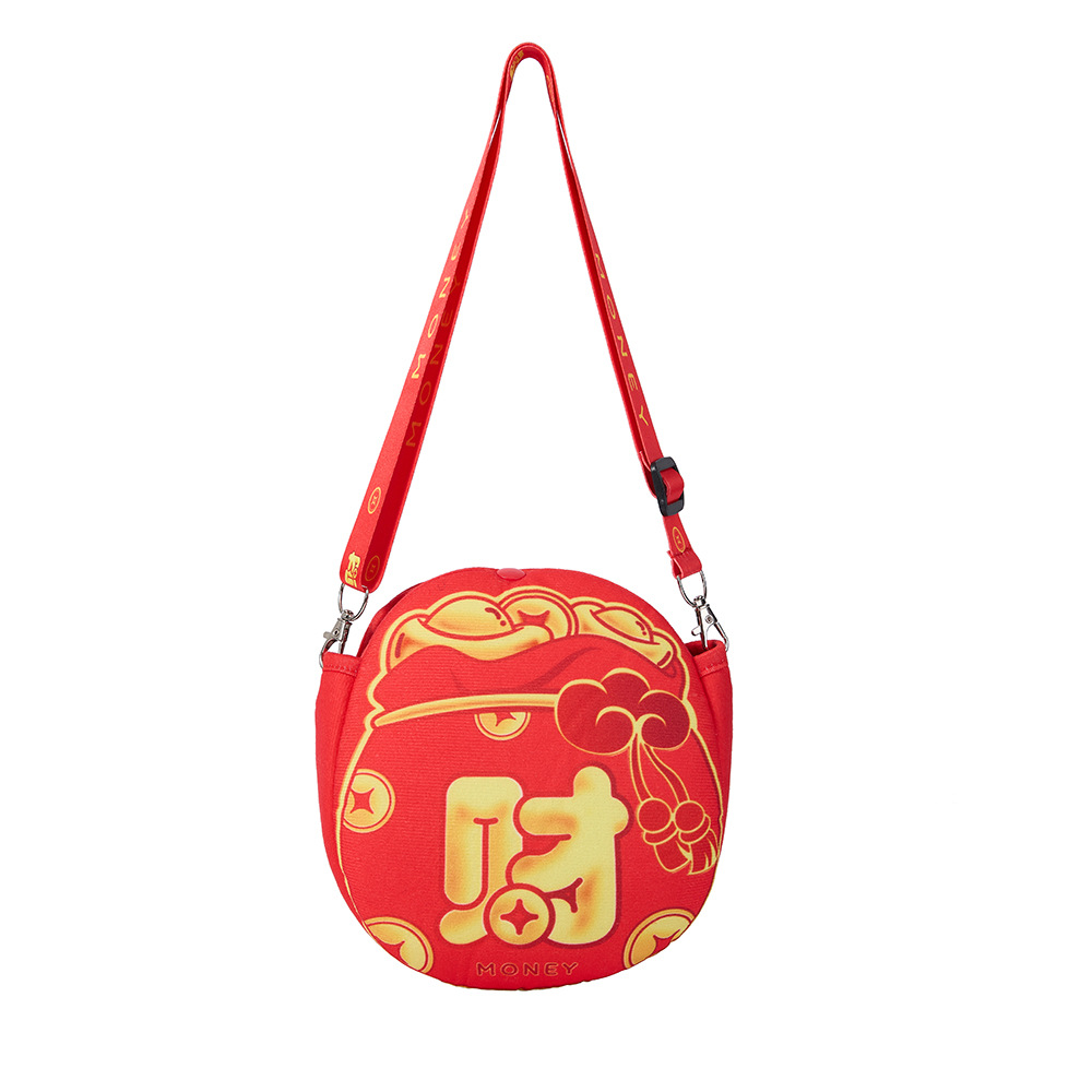 2024 Año Nuevo rojo sobre regalo bolso bandolera para niños bolsa de la suerte festivo bebé Festival de Primavera regalo de Año Nuevo Rojo Sobre Bolsa