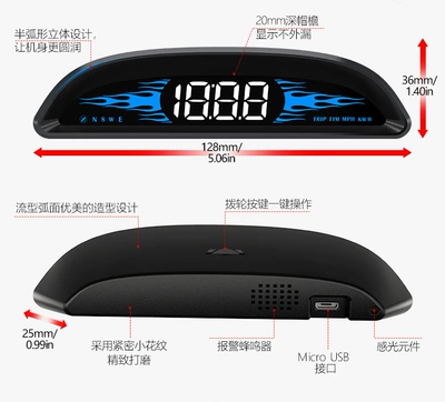 Cross-Border New Hud Car High-Definition Head-Up Display G2 Gps Car Outdoor Off-Road Vehicle Speed Guide Head-Up Display (Vehicle HUD) - g2-head-up-display