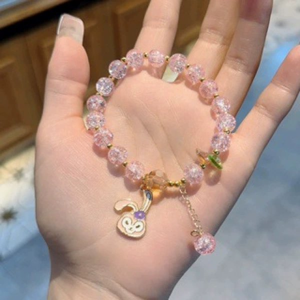 S020-Pink Star Dew Breathing Bracelet #SZ082
