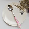 Ceramics for elementary school students, spoon, fruit fork stainless steel, wholesale