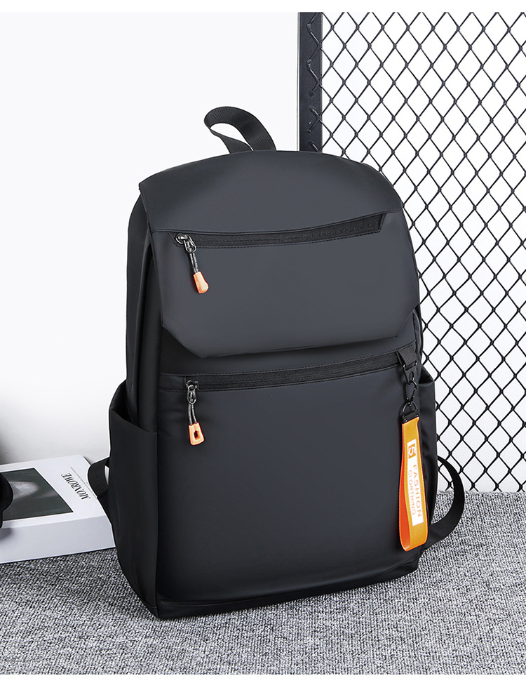 Flip cover trendy college student backpack, large-capacity multi-functional outdoor sports backpack, three-dimensional and stylish backpack undefined