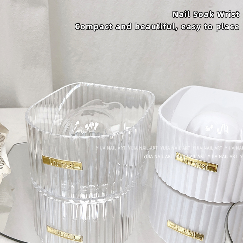 Nuevo Nail Bubble hand Bowl avanzado japonés salón de uñas burbuja transparente muñeca burbuja mano cuenca herramienta de acrílico transparente