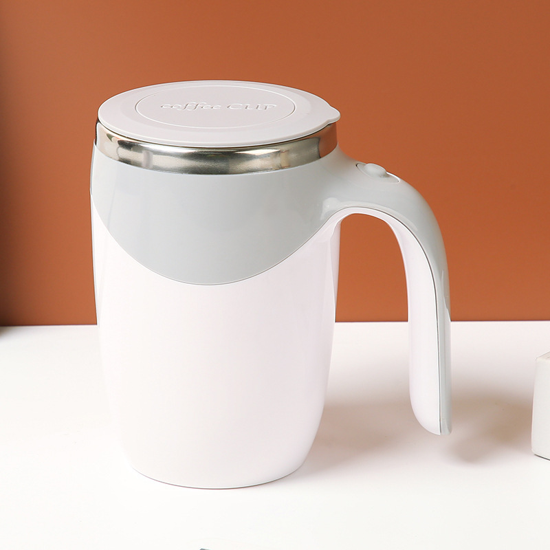 Multifuncional automático de acero inoxidable recargable taza de café perezosa de oficina de fabricación de taza rotatoria magnética