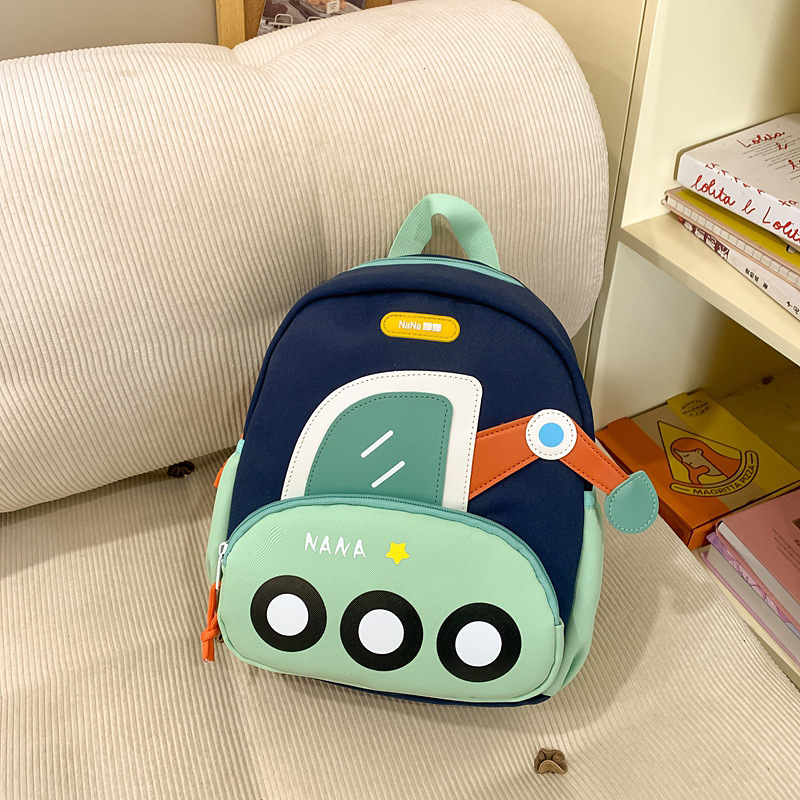 Nuevas mochilas de jardín de infantes para niños y niñas lindas excavadoras mochilas de hombro ligeras para reducir la carga del coche mochilas para niños