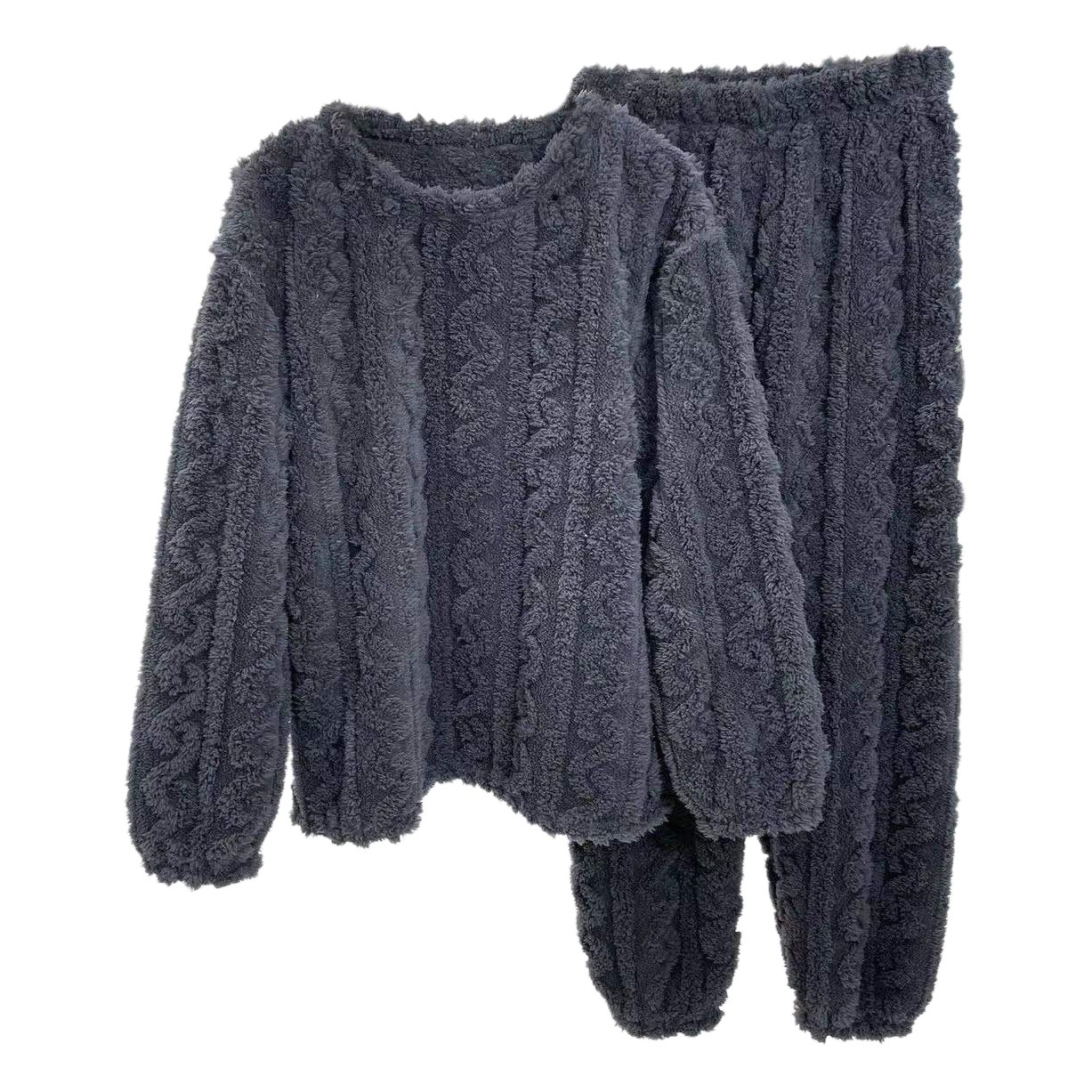 2023 invierno nuevo color puro jacquard terciopelo algodón cálido traje pijamas desgaste del hogar de las mujeres caliente engrosada pareja desgaste