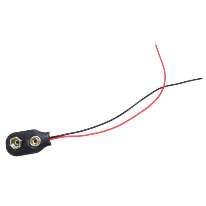 9V电池盒6F22电池扣带引线 线长15CM T型/I型/一字型
