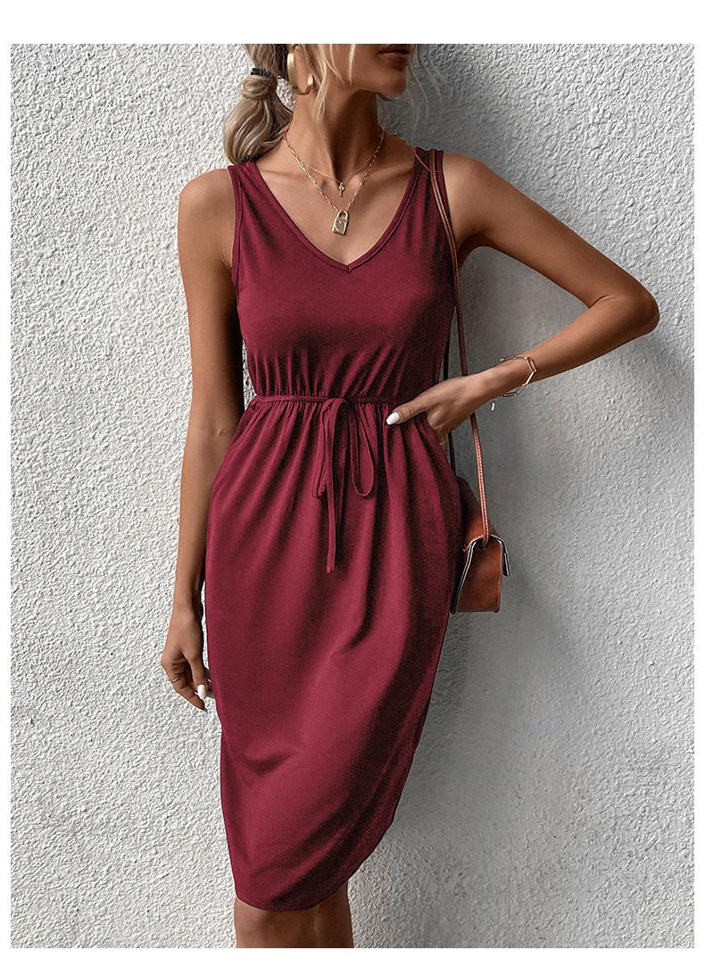 Summer Women Wear Sleeveless Casual Solid Color Dress 29 Summer Women Wear Sleeveless Casual Solid Color Dress
