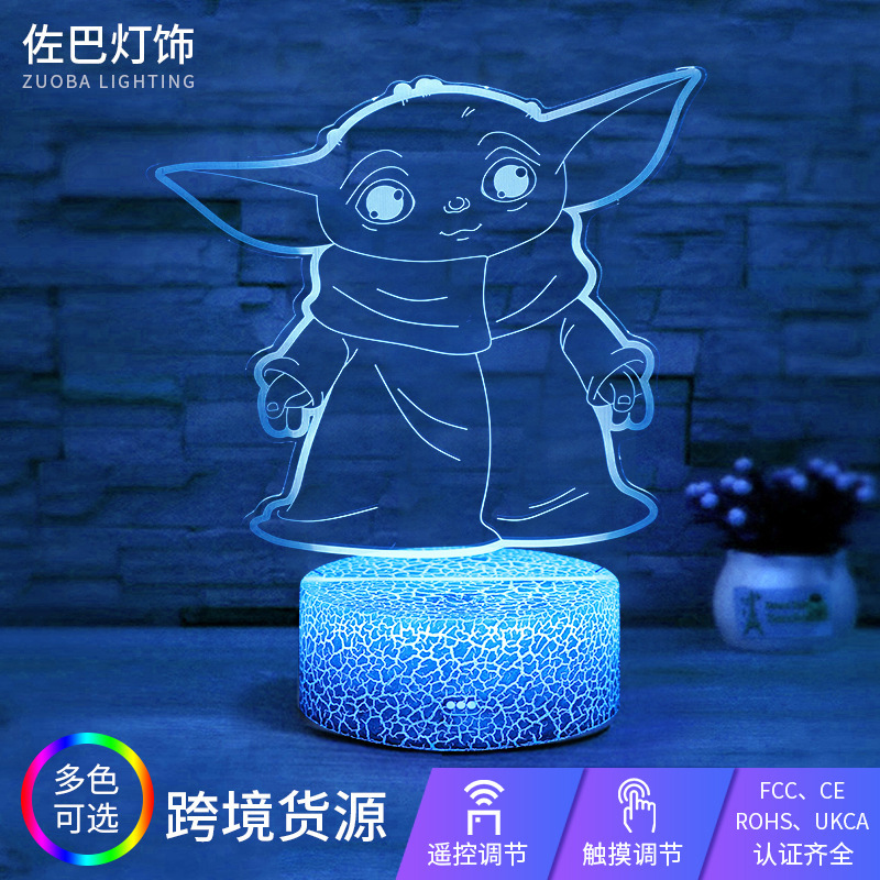 Cross-border Night Light Star Wars series 3d colorful touch lamp dormitory bedside table lamp wholesale Cross-border Night Light Star Wars series 3d colorful touch lamp dormitory bedside table lamp wholesale