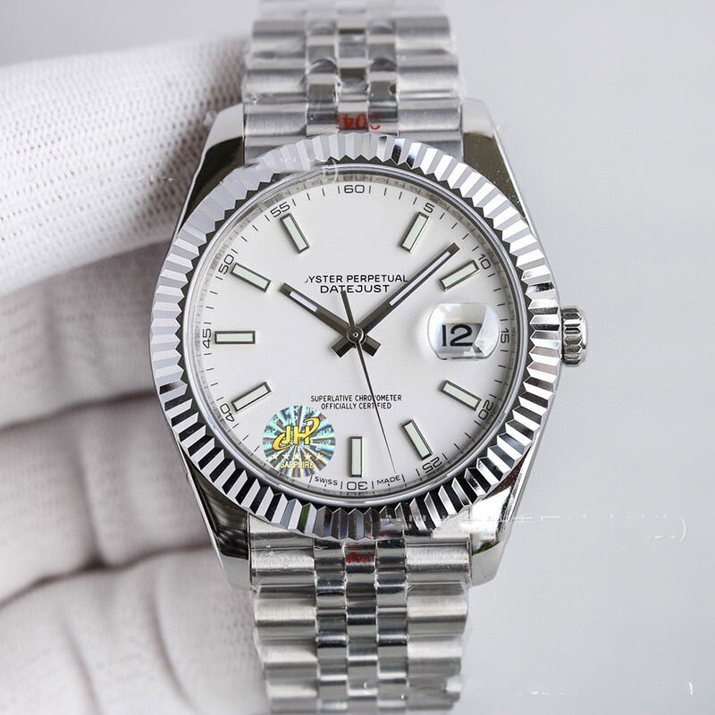 Cross-Border Oyster Perpetual Datejust Series Watch Five-Bead Steel Strap Japanese Movement 8215 Mechanical Men's Watch