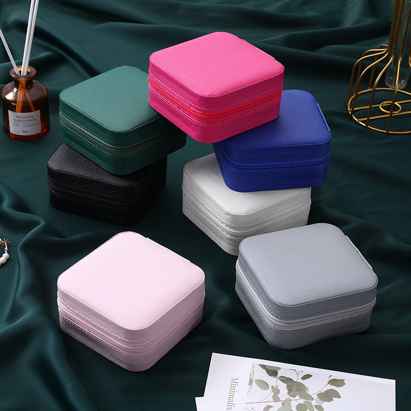 Caja De Joyería De Uso Transfronterizo, Caja De Almacenamiento Para Pendientes, Caja De Almacenamiento Para Joyas, Adorno De Joyería, Caja De Almacenamiento Simple, Bolsa De Almacenamiento Para Joyas display picture 2
