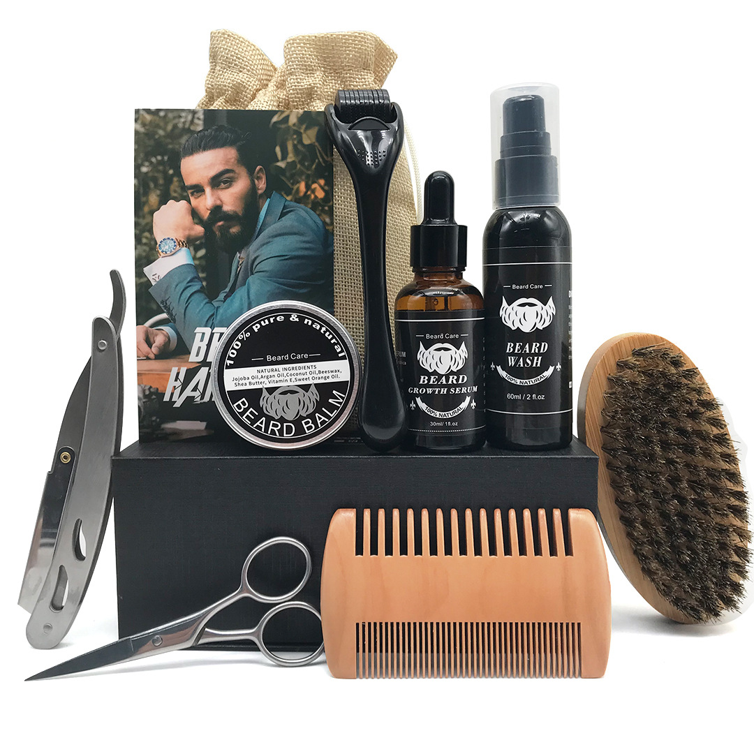 Men's Beard Set Moisturizing Beard Facia...