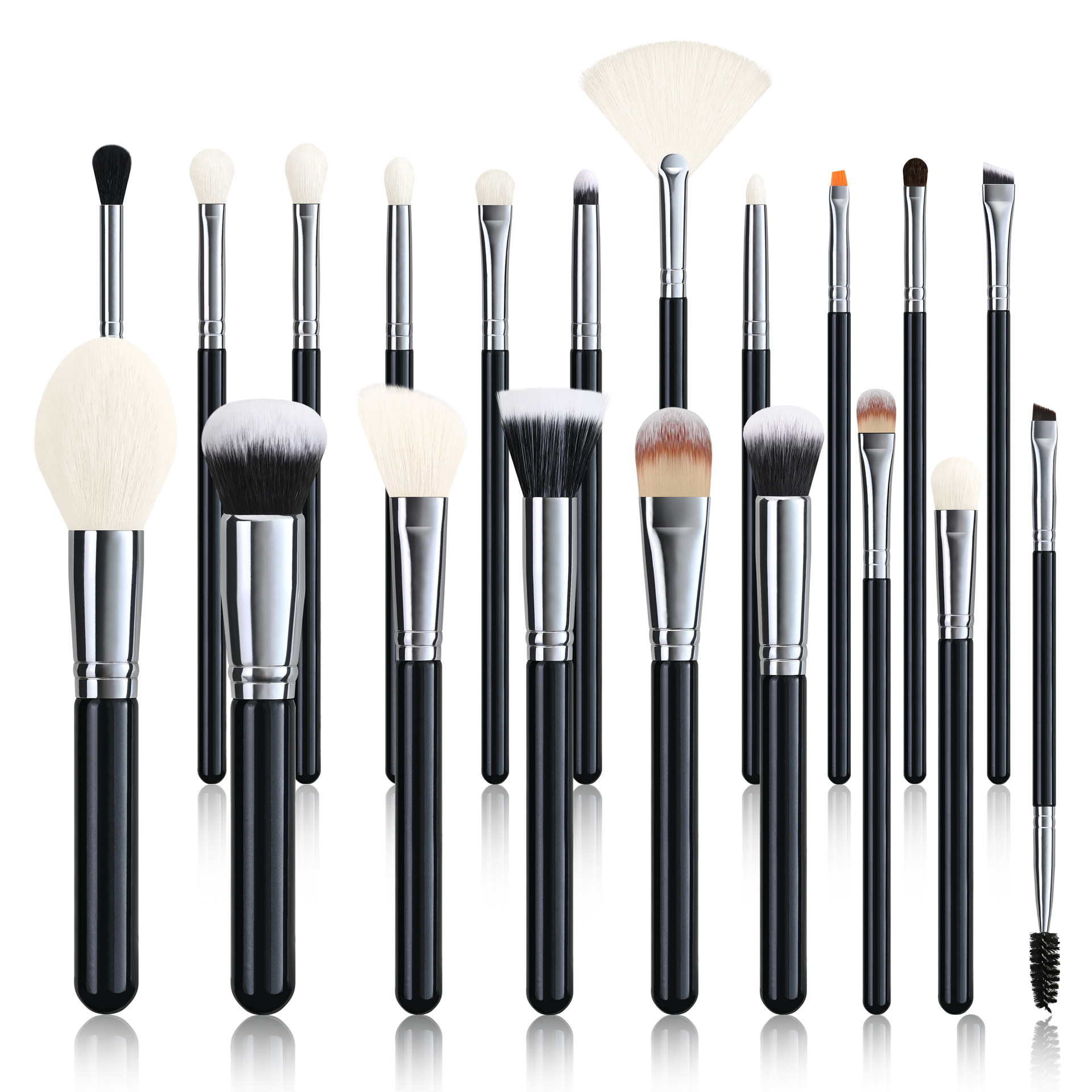 Zonia 20 piezas/15 piezas/30 piezas/42 piezas/24 piezas juego de pinceles de maquillaje cepillo de polvo suelto de pelo de animal venta directa transfronteriza