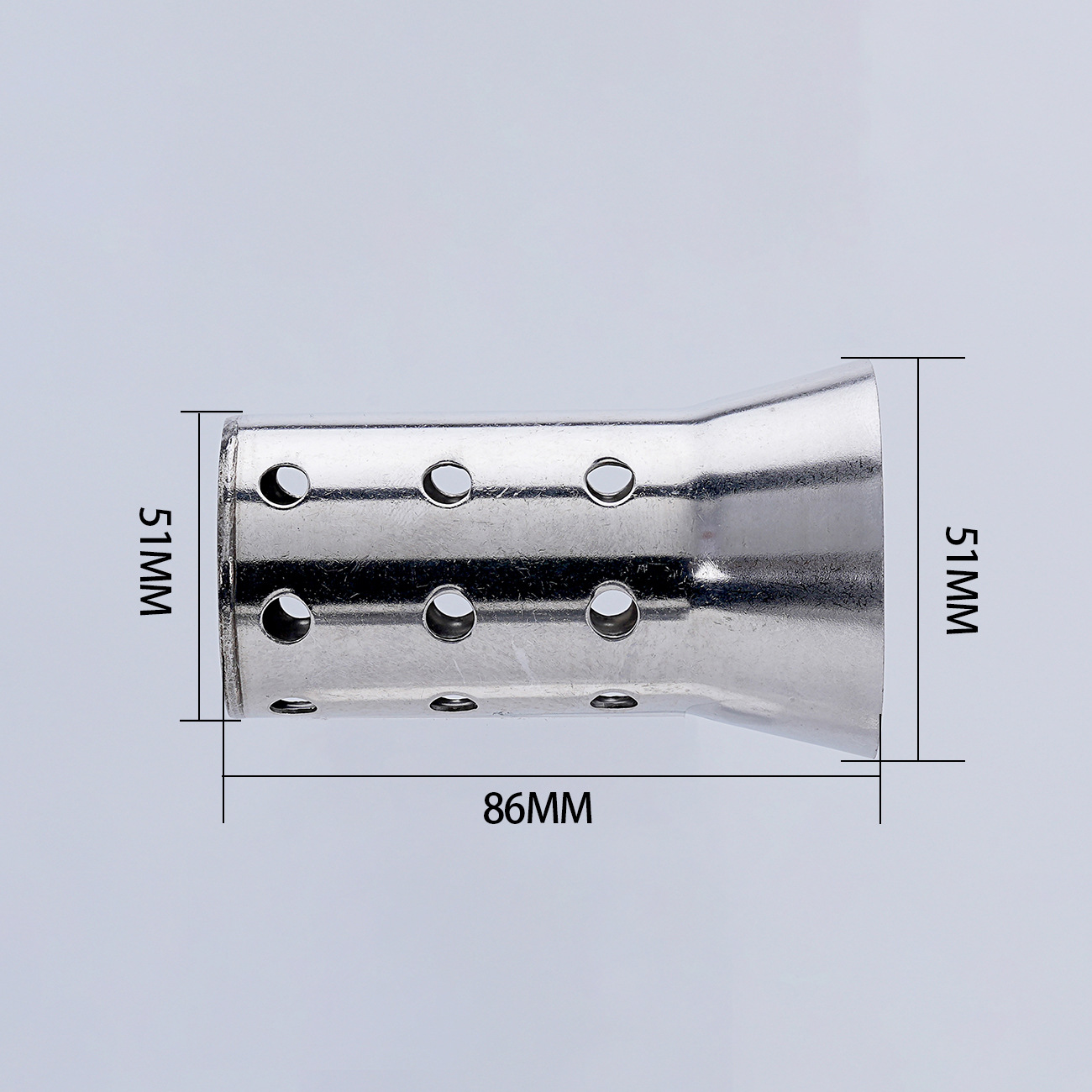 オートバイ改造部品排気管消音器の各種口径の長さ消音プラグ調整可能な減音ノズル圧力芯