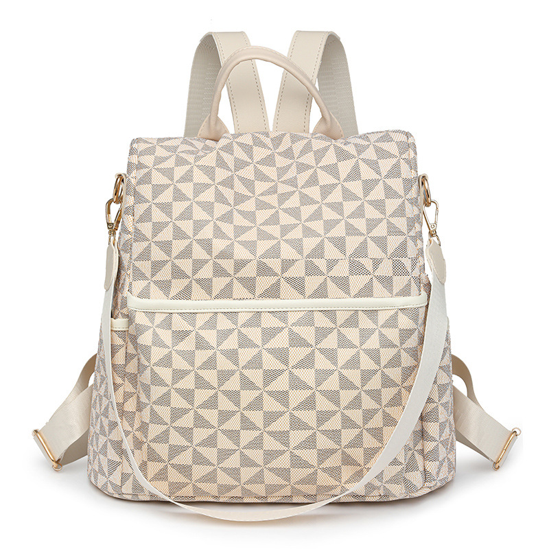 Mochila de viaje para mujeres 2024 nueva mochila de moda de gran capacidad, mochila retro al aire libre