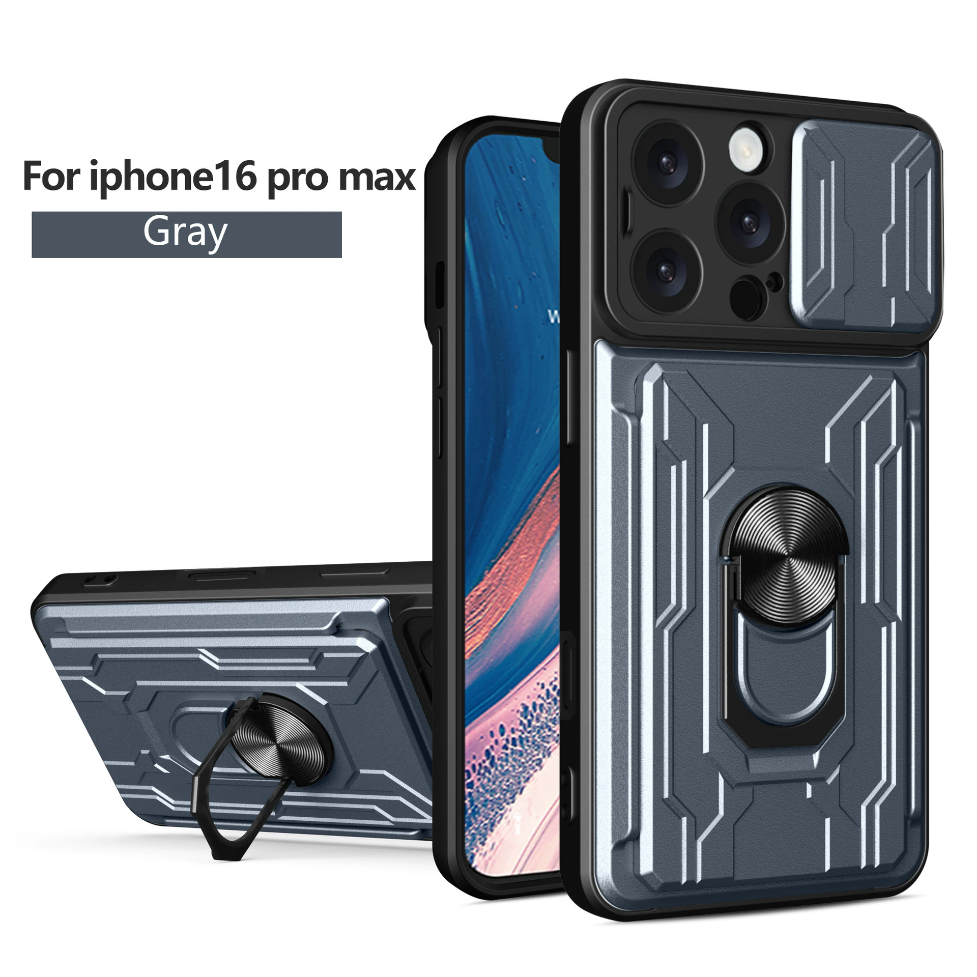 Apple, совместимый iPhone 16, чехол для телефона, линза, держатель карт, защитный чехол, iphone, 15promax, канавка
