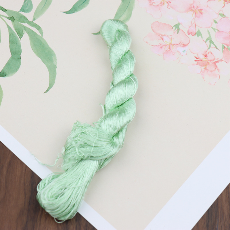 绒花缠花DIY手工制作材料无捻蚕丝线汉服配批发|undefined