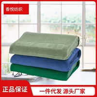 Military green pillow towel -style single -person units internal affairs student cotton pillow towel thickened dark green grass green and blue pillow pillow towel