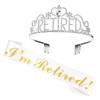 Retired Retired hairpot strap suit pink I'm retired etiquette with retirement crown