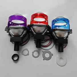 3.0英寸通用汽车摩托车电瓶车LED雾灯H4H7H11远近一体通用LED双光