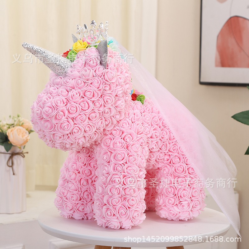 라이트 핑크 웨딩 원피스 유니콘