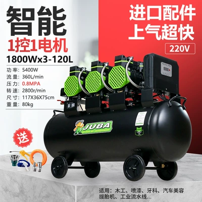 Air Pump High-pressure Air Pump – Hava kompressorları - oil-free-1800wx3-120l-with-3-solenoid-valves