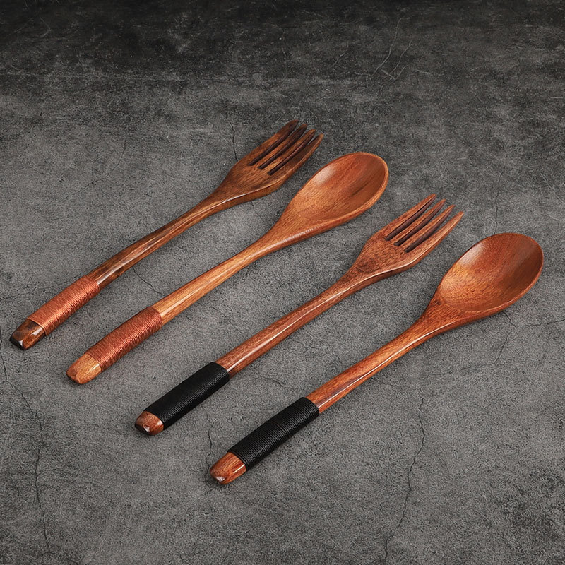 Suministro directo de fábrica cuchara de bobinado, cuchara de madera de mango largo cuchara de madera anti-escaldado cuchara en stock al por mayor